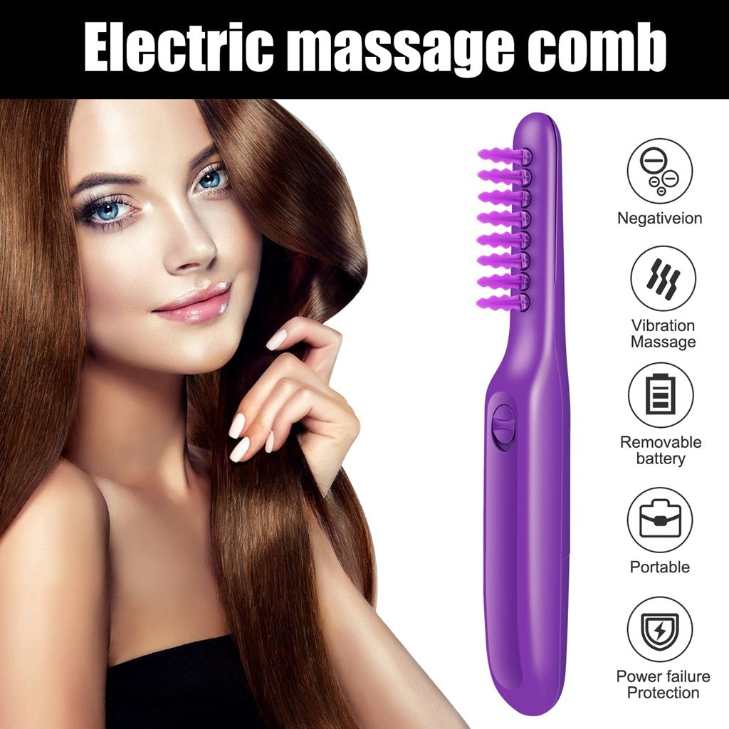 Electric Detangling Hair Brush – Cordless Scalp Massage Comb for Wet & Dry Hair